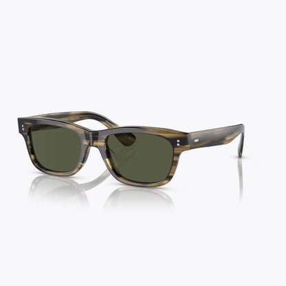 OLIVER PEOPLES ROSSON SUN OLIVE SMOKE W/G15