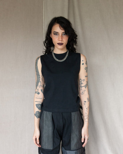 W'MENSWEAR TANK - BLACK
