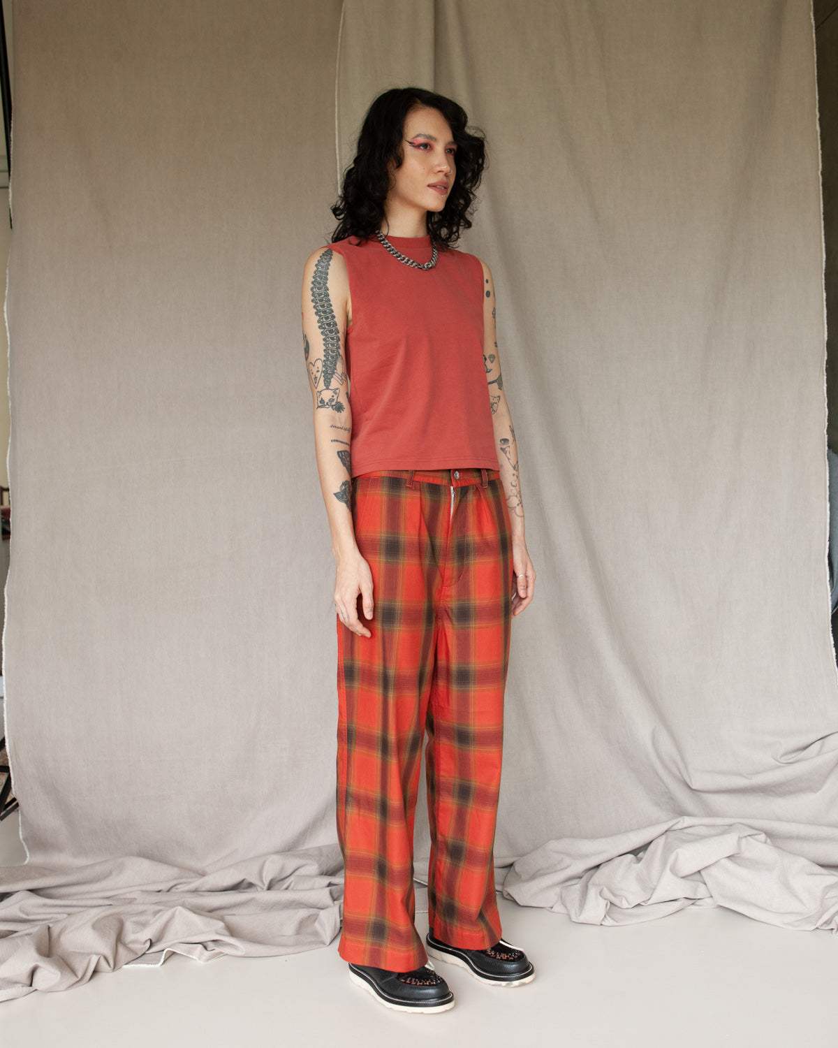 W'MENSWEAR TANK - SIENNA BROWN