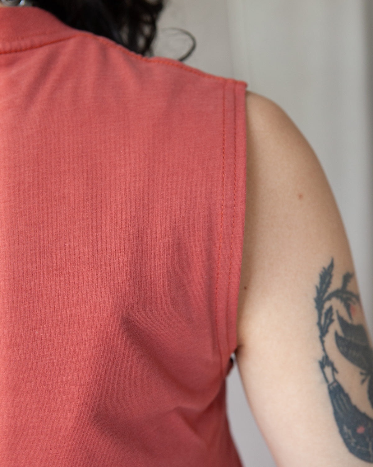 W'MENSWEAR TANK - SIENNA BROWN