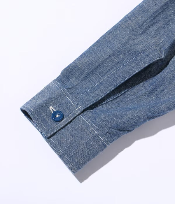 BUZZ RICKSON CHAMBRAY WORK SHIRT - BLUE