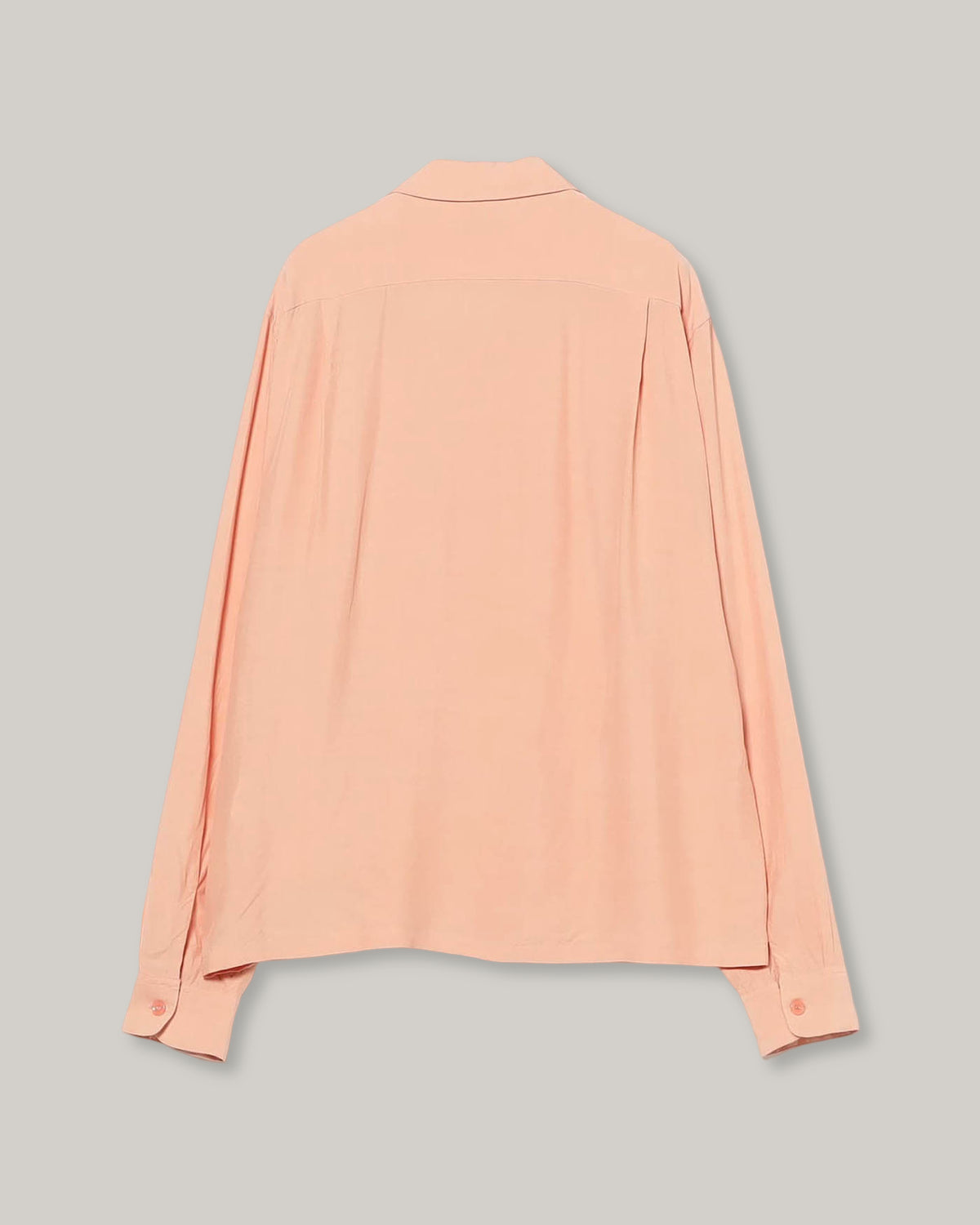 STYLE EYES - PLAIN RAYON L/S BOWLING SHIRT - PINK