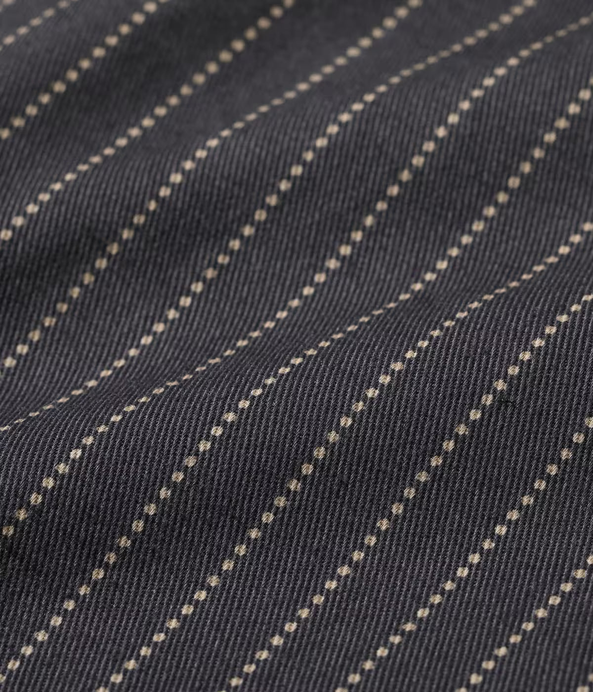 SUGAR CANE FICTION ROMANCE 8.5oz. WABASH STRIPE WORK SHIRT - BLACK
