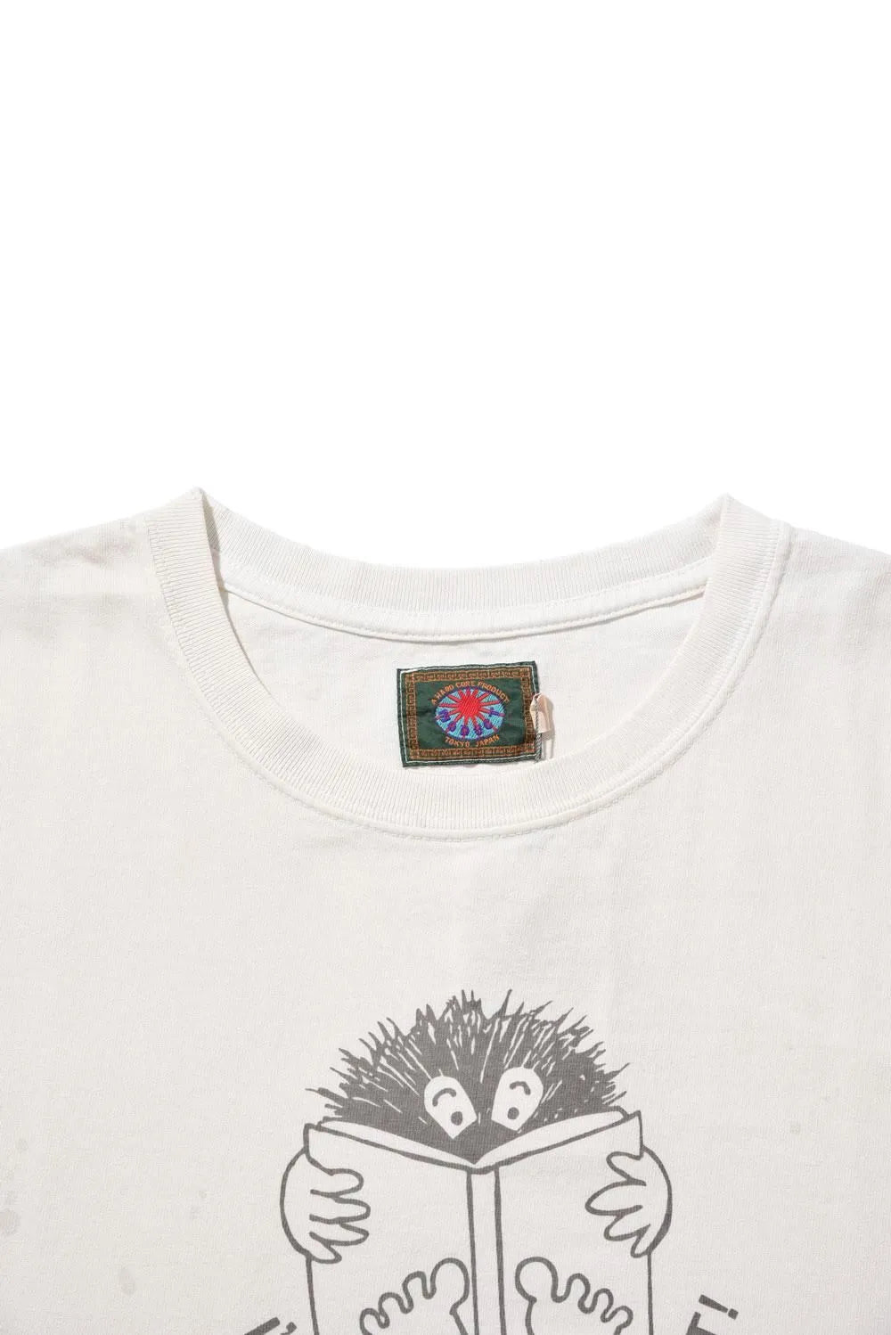 MODUCT PRINT T-SHIRT  "IM A BOOK BEAST!" - WHITE