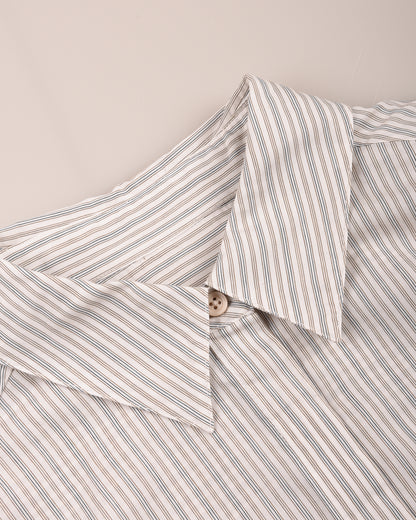 1ST PAT-RN WOMEN'S MODULA SHIRT - INTERPLAY STRIPES - BLEACHED BRONZE
