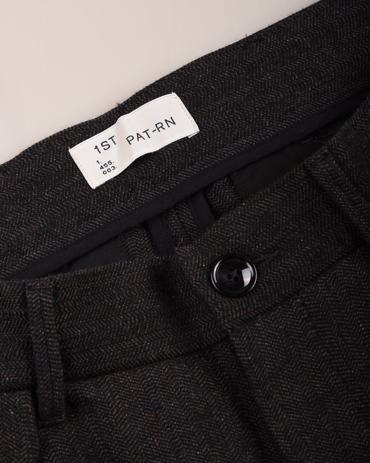 1ST PAT-RN ALLEN TROUSER - COMPACT HERRINGBONE - ANTHRACITE