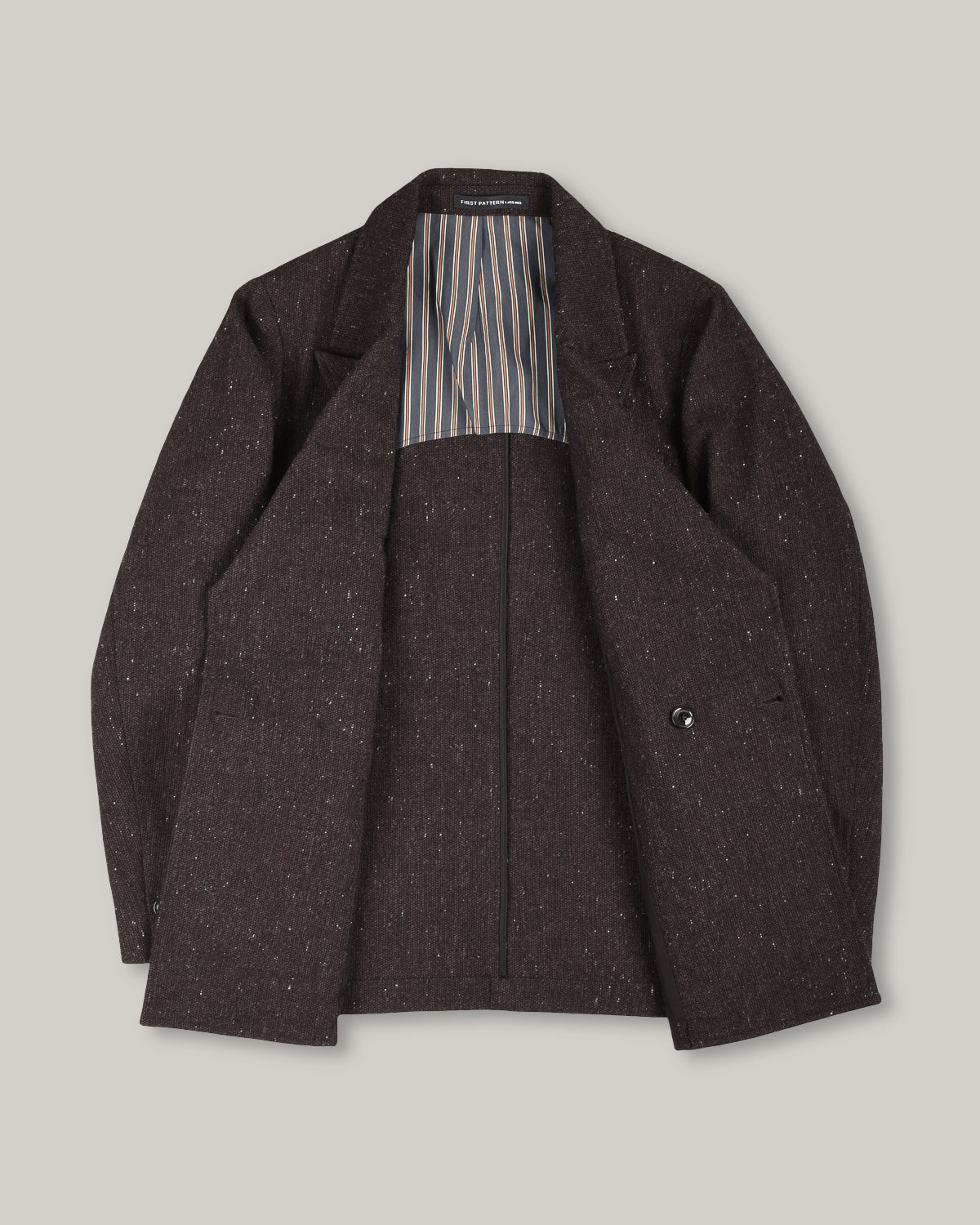 1ST PAT-RN WOMEN'S THEOREM DOUBLE BREASTED JACKET - ANTHRACITE/ WALNUT