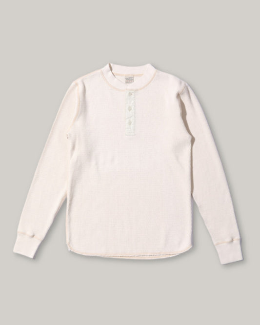 BUZZ RICKSON HENLEY NECK THERMAL - NATURAL