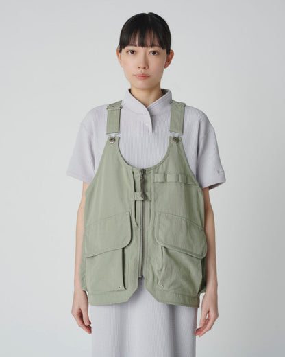 SNOW PEAK TAKIBI WEATHER CLOTH VEST - DARK BEIGE