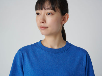 SNOW PEAK RECYCLED COTTON HEAVY DRESS - BLUE