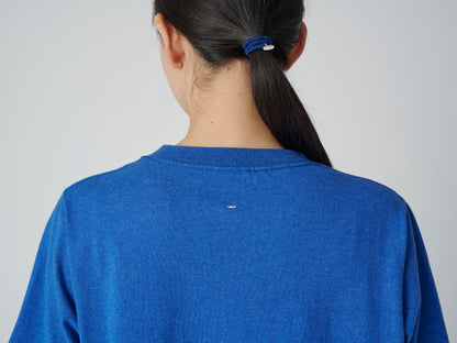 SNOW PEAK RECYCLED COTTON HEAVY DRESS - BLUE