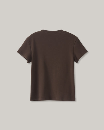 NOTHING WRITTEN 90's T-SHIRT - BROWN