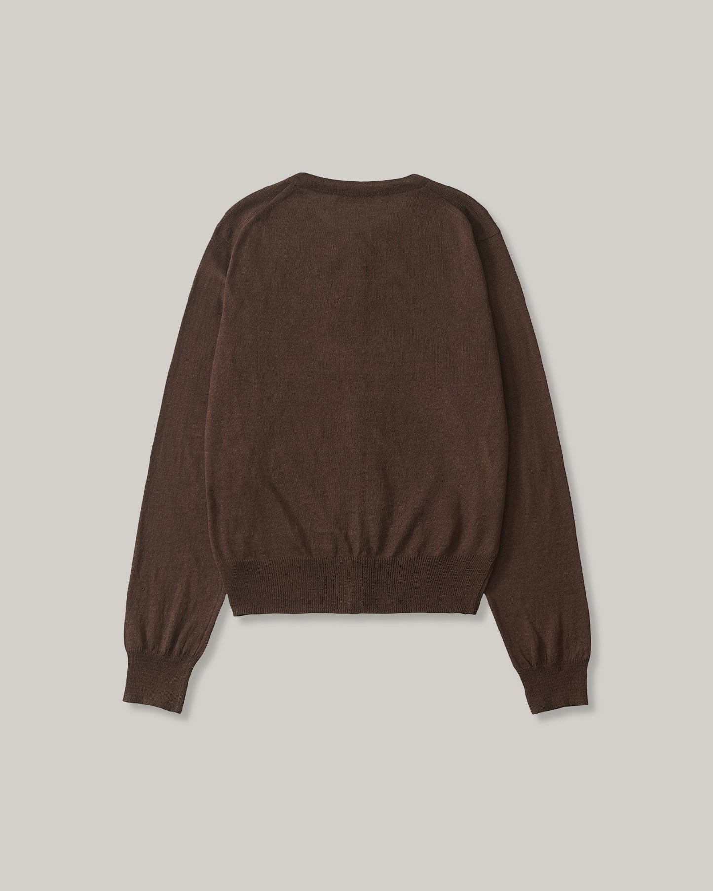 NOTHING WRITTEN ROLA LINEN CARDIGAN - BROWN