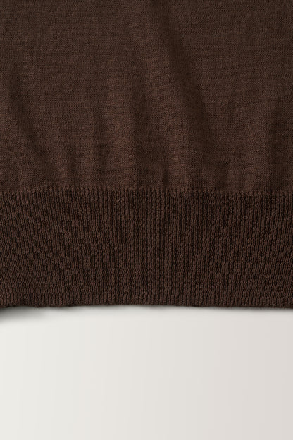 NOTHNG WRITTEN ROLA LINEN SLEEVELESS - BROWN