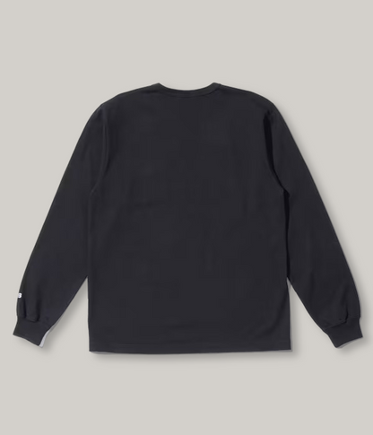 WHITESVILLE LONG SLEEVE POCKET T-SHIRT - BLACK