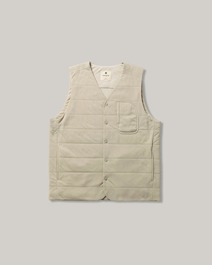 SNOW PEAK FLEXIBLE INSULATED VEST - IVORY