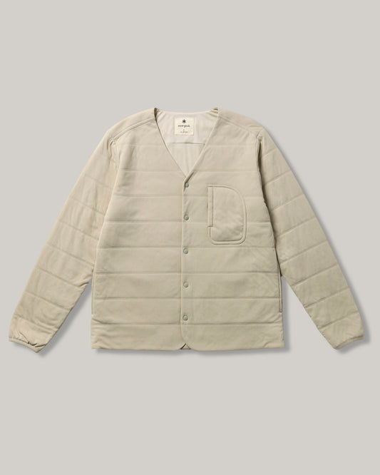 SNOW PEAK FLEXIBLE INSULATED CARDIGAN - IVORY