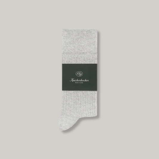 KNICKERBOCKER 3-PACK DAILY COTTON SOCKS - HEATHER GREY