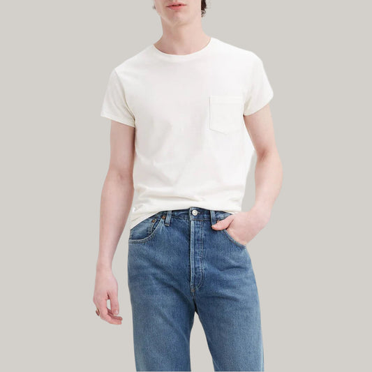 LEVI'S VINTAGE CLOTHING 1950's SPORTSWEAR TEE - WHITE