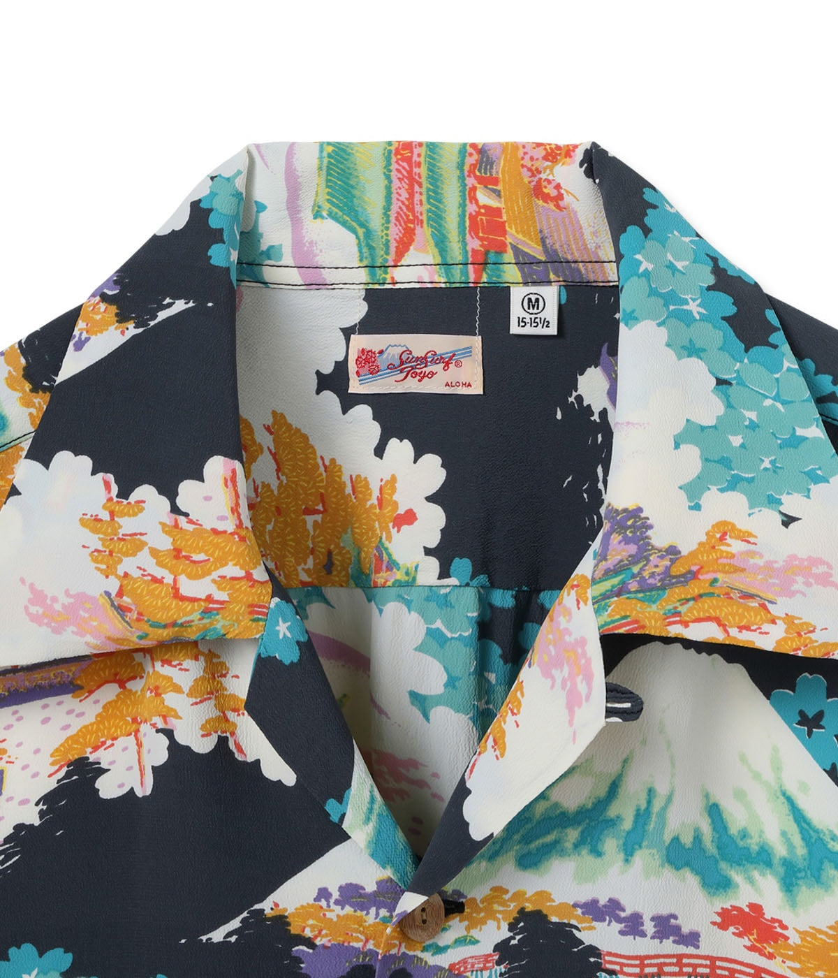 SUN SURF RAYON HAWAIIAN SHIRT “ANCIENT CAPITAL” - BLACK