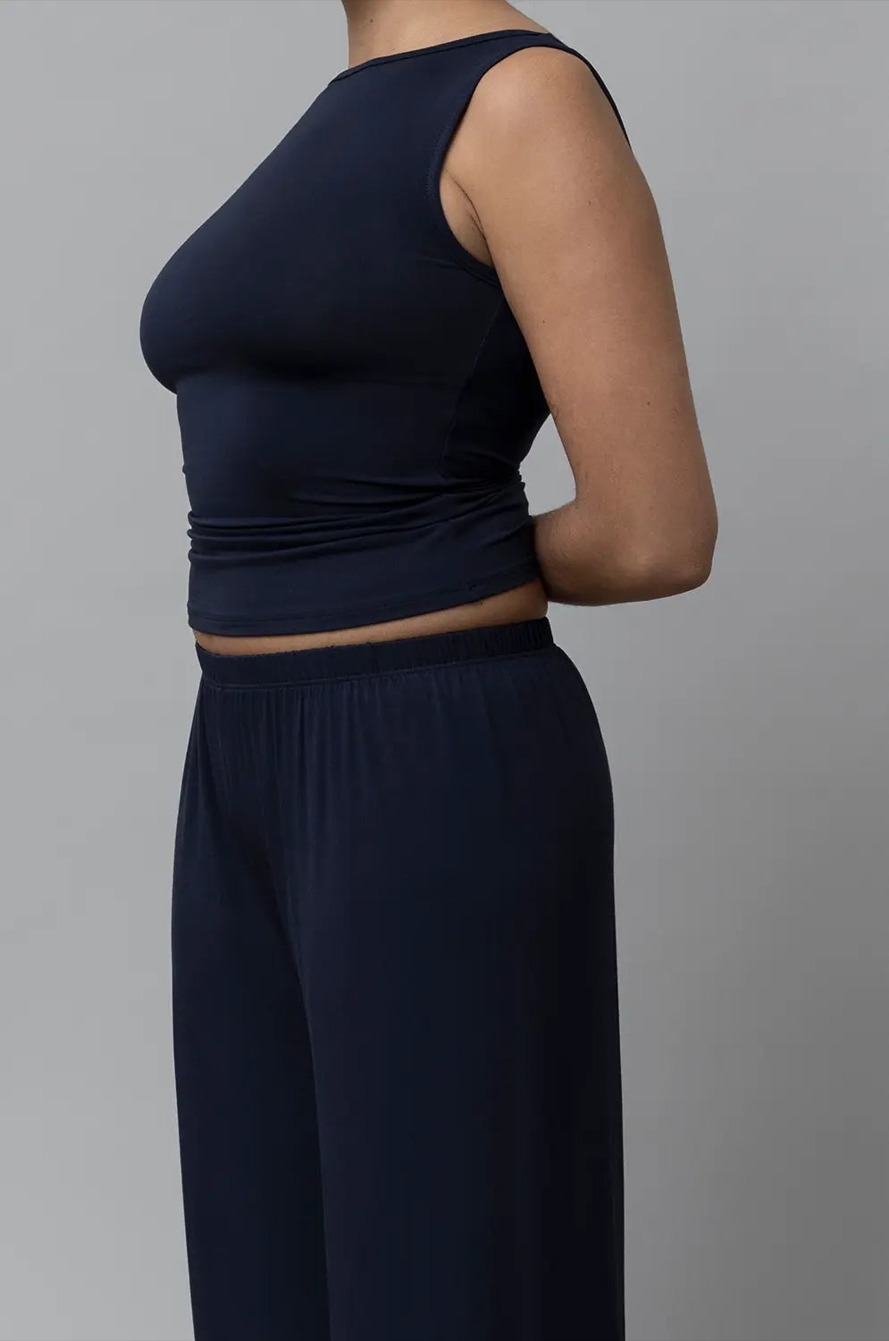 KYE INTIMATES RECLINE BATEAU SLEEVELESS - NAVY