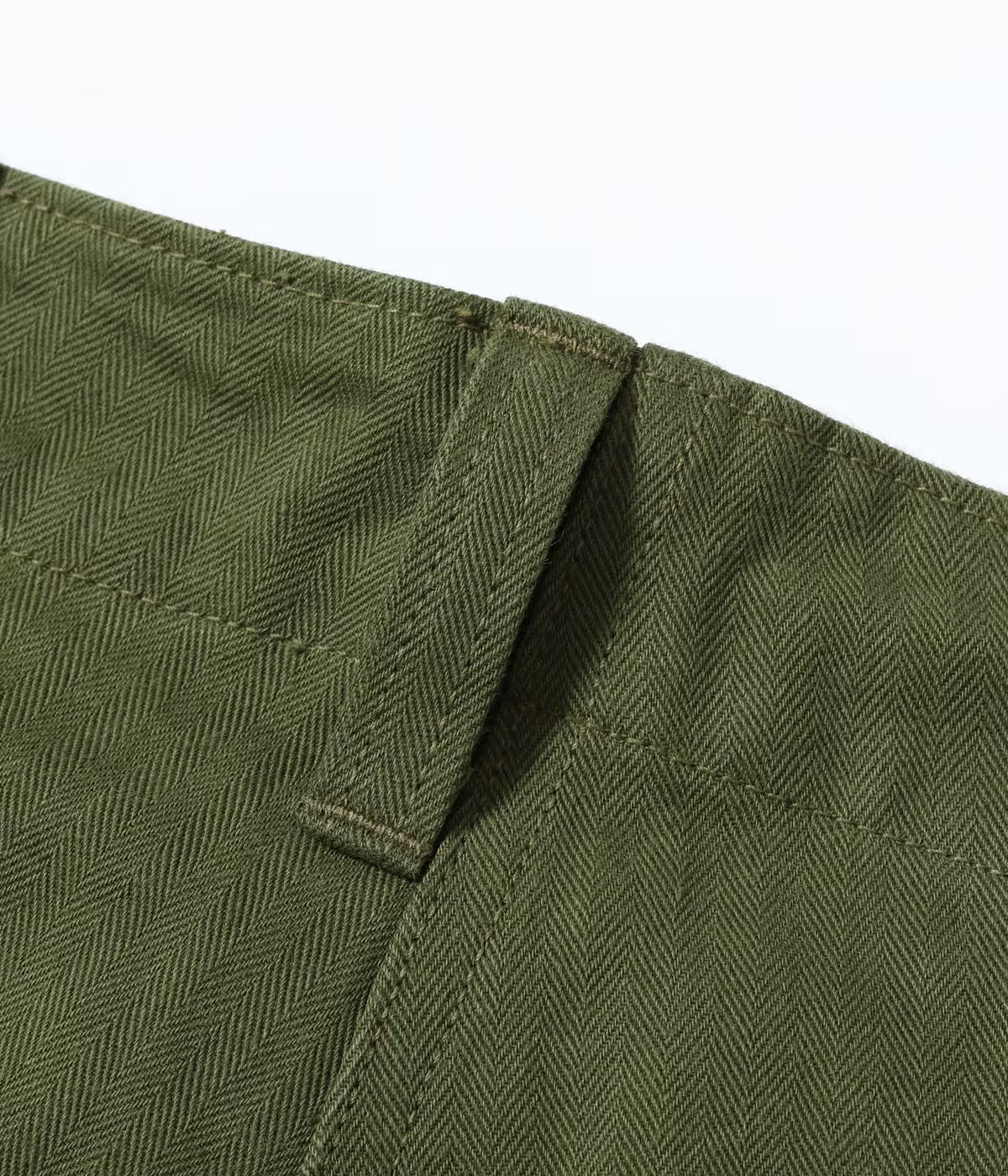 BUZZ RICKSON HERRINGBONE TWILL SPECIAL TROUSERS - OLIVE