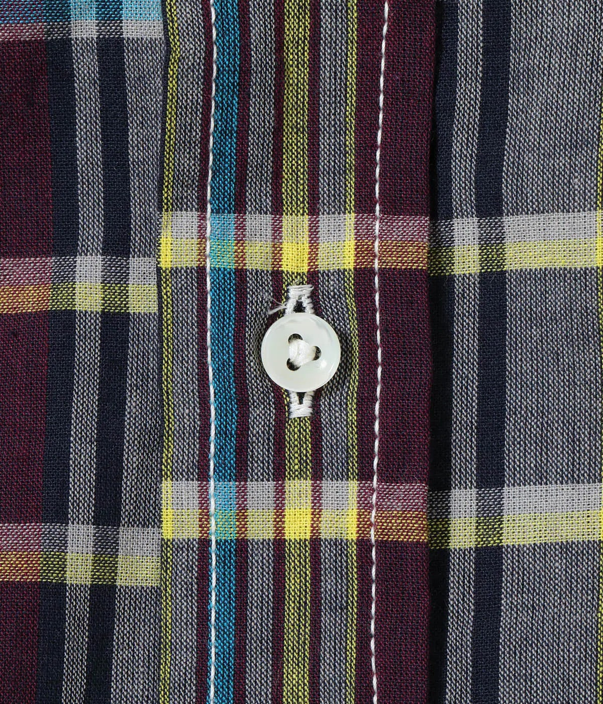 SUGAR CANE INDIA MADRAS BUTTON DOWN SS SHIRT - PURPLE