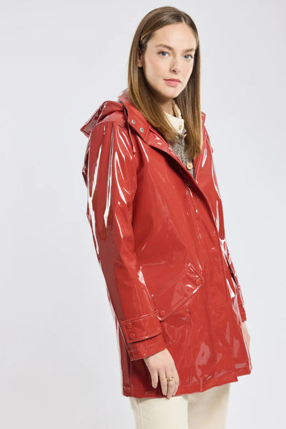 ARMOR LUX LADIES SHINY RAIN JACKET - PASSATA