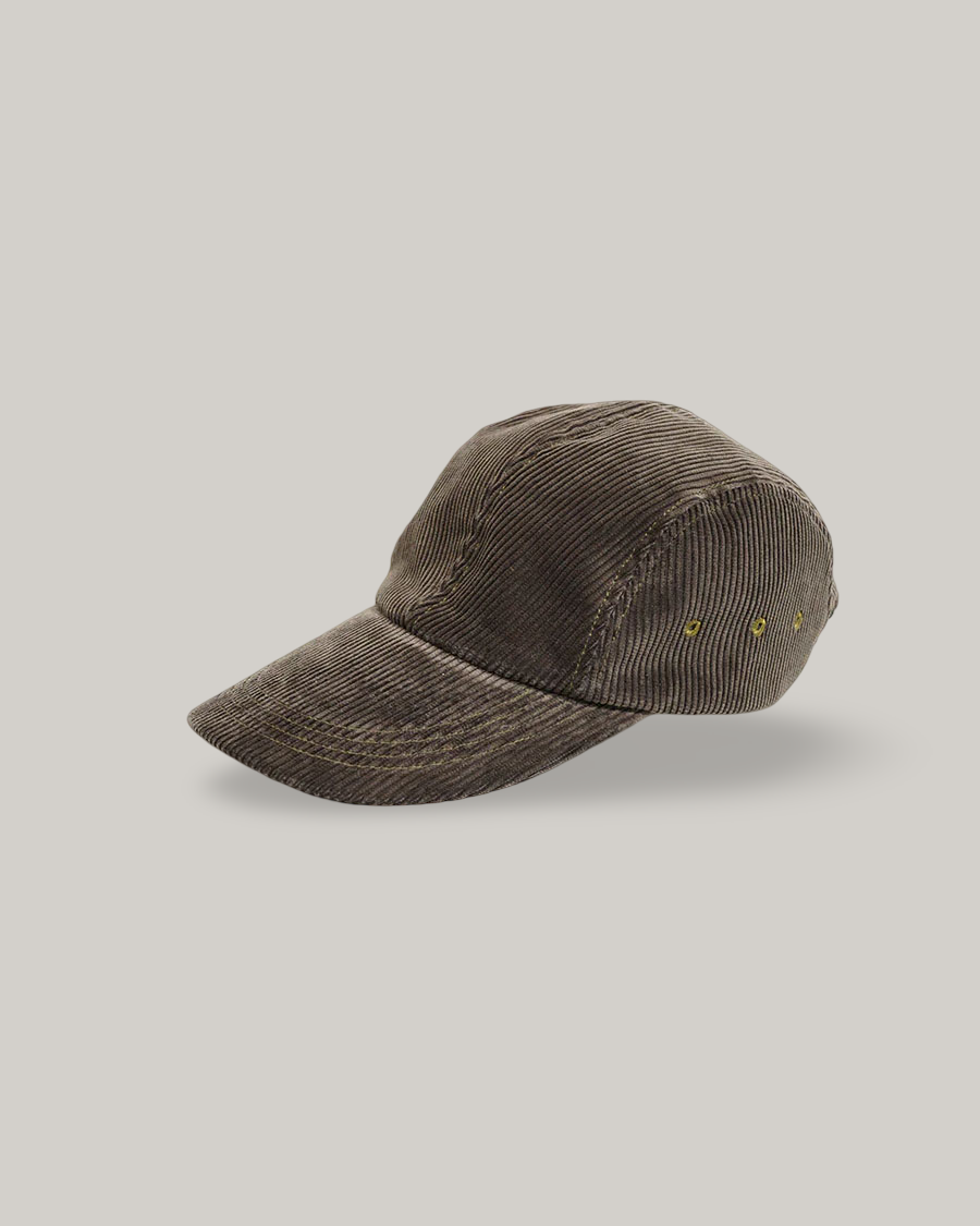 NIGEL CABOURN MAINLINE LOW CAP - 8W CORDUROY - CHARCOAL GREY