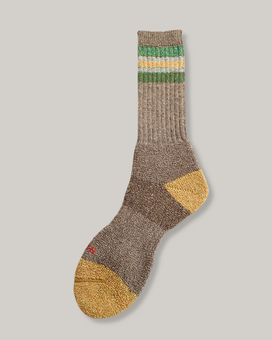 NIGEL CABOURN BORDER SOCKS - BROWN