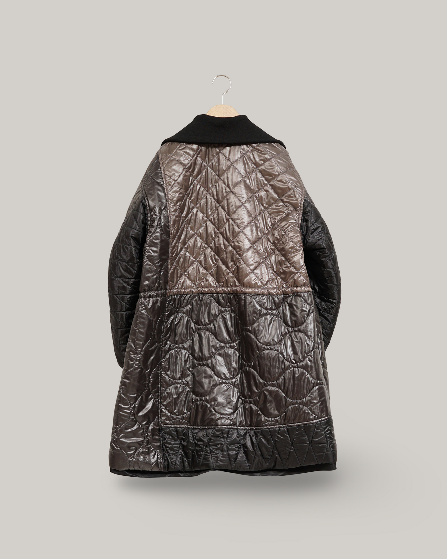 NIGEL CABOURN MAINLINE WOMENS MODIFIED REVERSIBLE COAT - BLACK