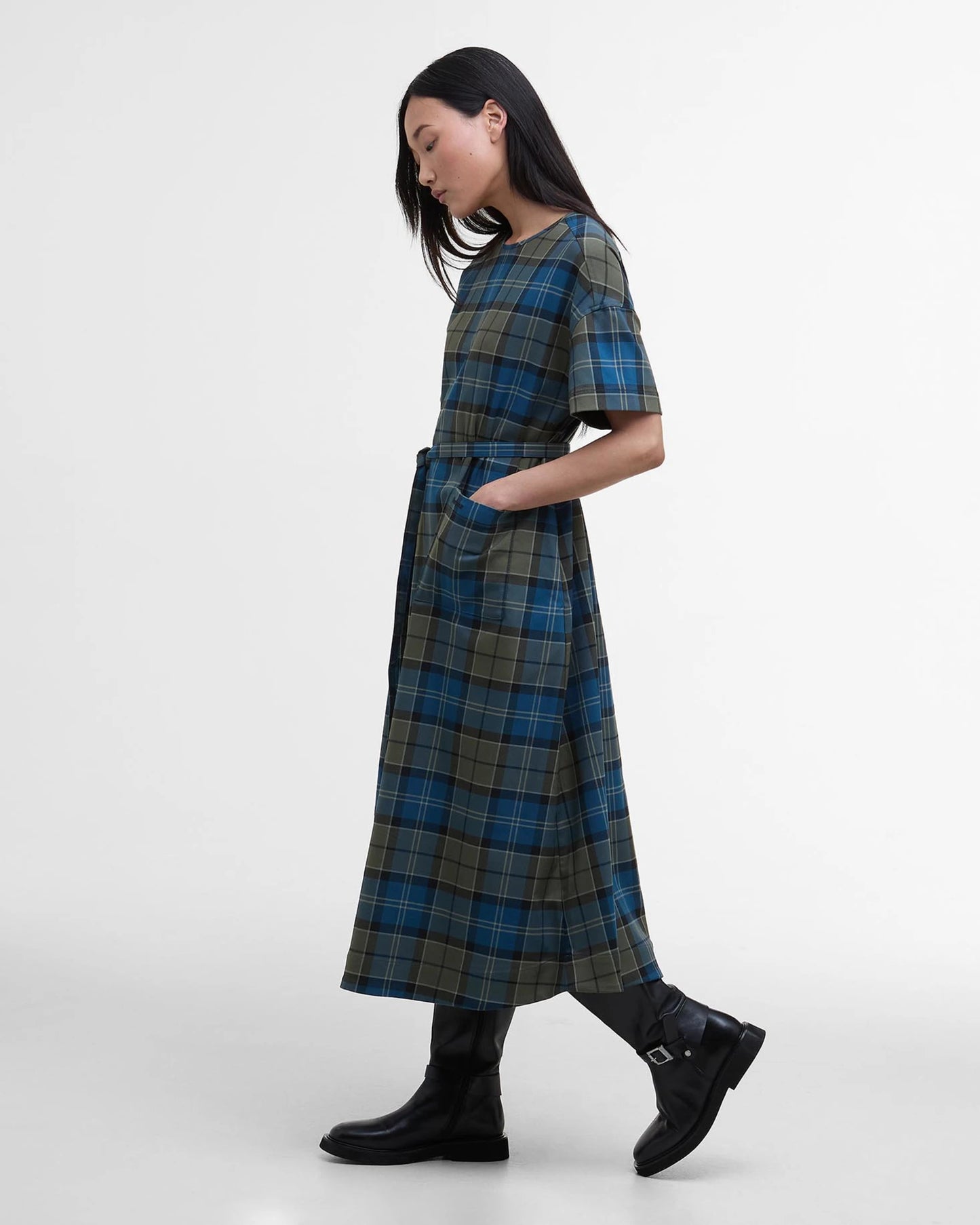 BARBOUR MATILDA TARTAN MAXI DRESS - DUNDEE TARTAN