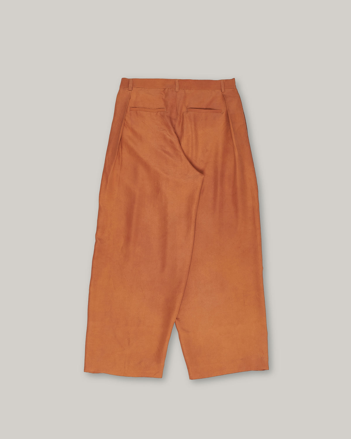 11.11 SILK PLEATED PANT - SUNSET ORANGE
