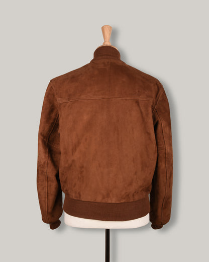 AERO COLLEGE 1950's COLLEGE JACKET - RUST GOAT SUEDE