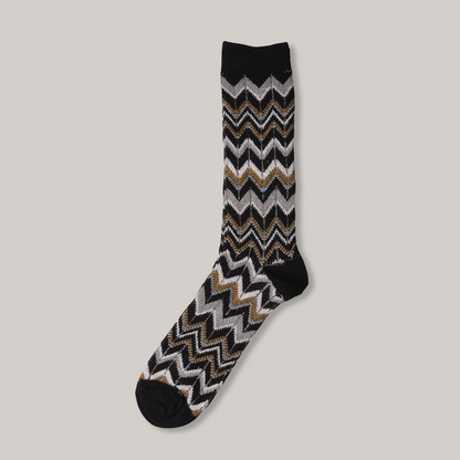 ANONYMOUS ISM MODERN HERRINGBONE CREW - BLACK