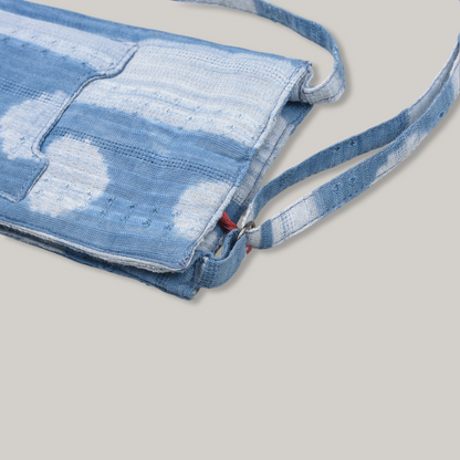 KARDO PHONE SLING BAG - SHIBORI LIGHT INDIGO
