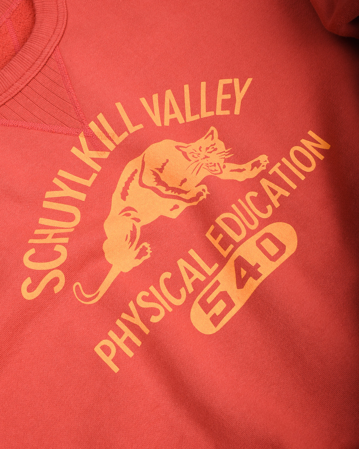 WHITESVILLE 'SCHUYLKILL VALLEY' PHYSICAL EDUCATION SWEATSHIRT - RED