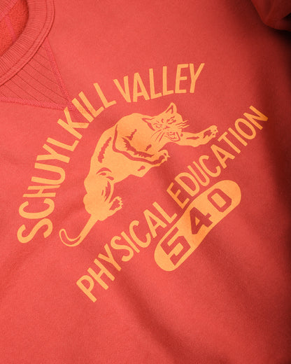 WHITESVILLE 'SCHUYLKILL VALLEY' PHYSICAL EDUCATION SWEATSHIRT - RED