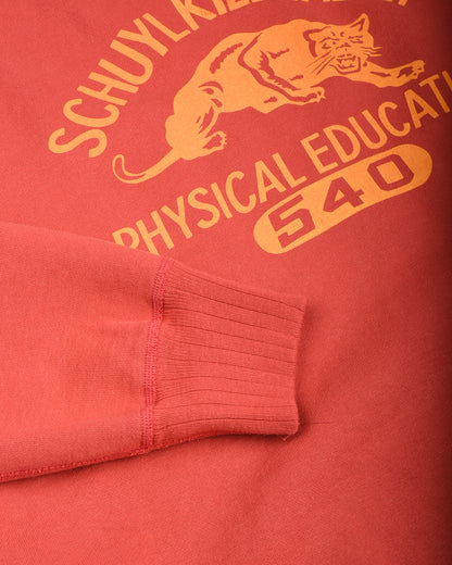 WHITESVILLE 'SCHUYLKILL VALLEY' PHYSICAL EDUCATION SWEATSHIRT - RED