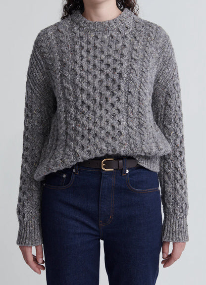 &DAUGHTER ARLA DONEGAL ARAN CREWNECK - RAMOR