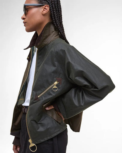 BARBOUR ARLENE WAX - BEECH/ ANCIENT TARTAN