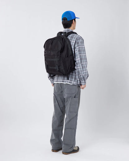 SNOW PEAK RECYCLED CORDURA BACKPACK - BLACK