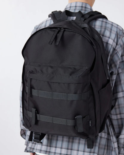 SNOW PEAK RECYCLED CORDURA BACKPACK - BLACK