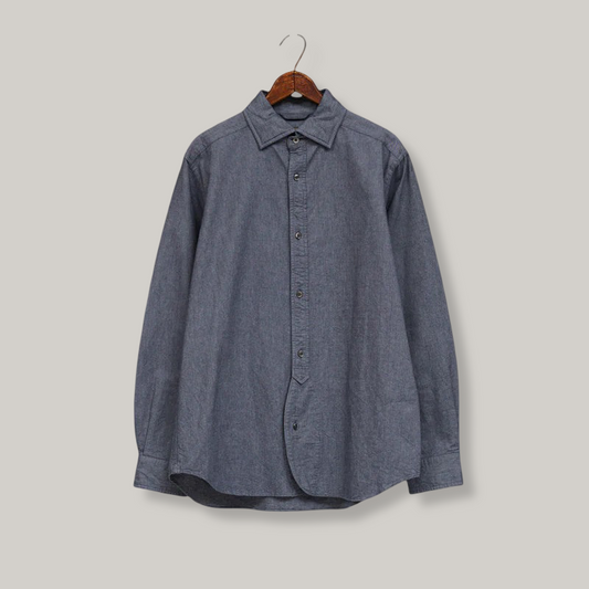 NIGEL CABOURN MAINLINE BRITISH OFFICERS SHIRT - NAVY