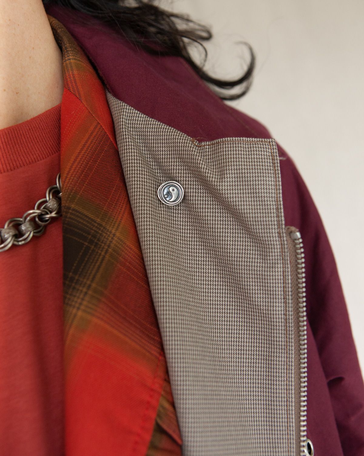 W'MENSWEAR REVERSIBLE CYCLING TRENCH - BURGUNDY