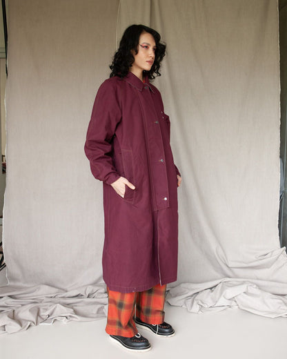 W'MENSWEAR REVERSIBLE CYCLING TRENCH - BURGUNDY