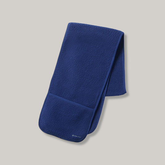 SNOW PEAK BOA FLEECE STOLE - BLUE