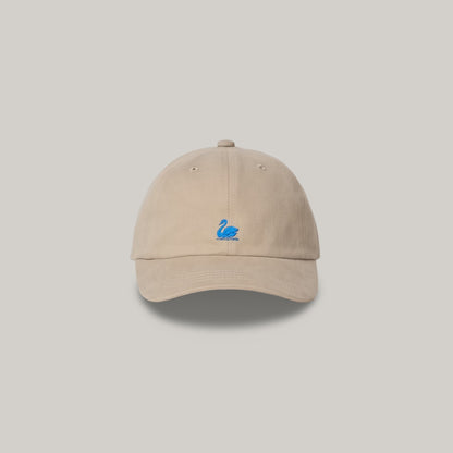 MERZ B. SCHWANEN SWAN LOGO CAP - LIGHT KHAKI