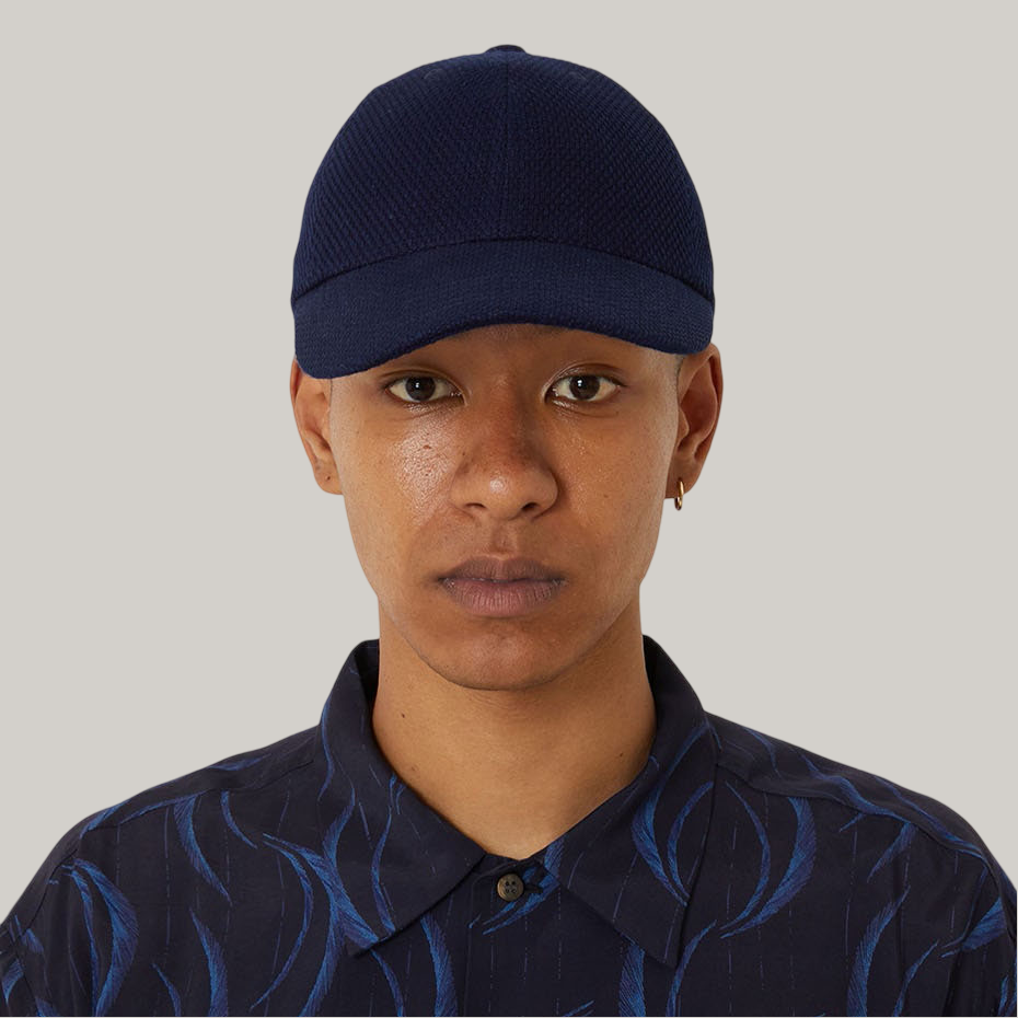 BLUE BLUE JAPAN LIGHT SASHIKO CAP - INDIGO