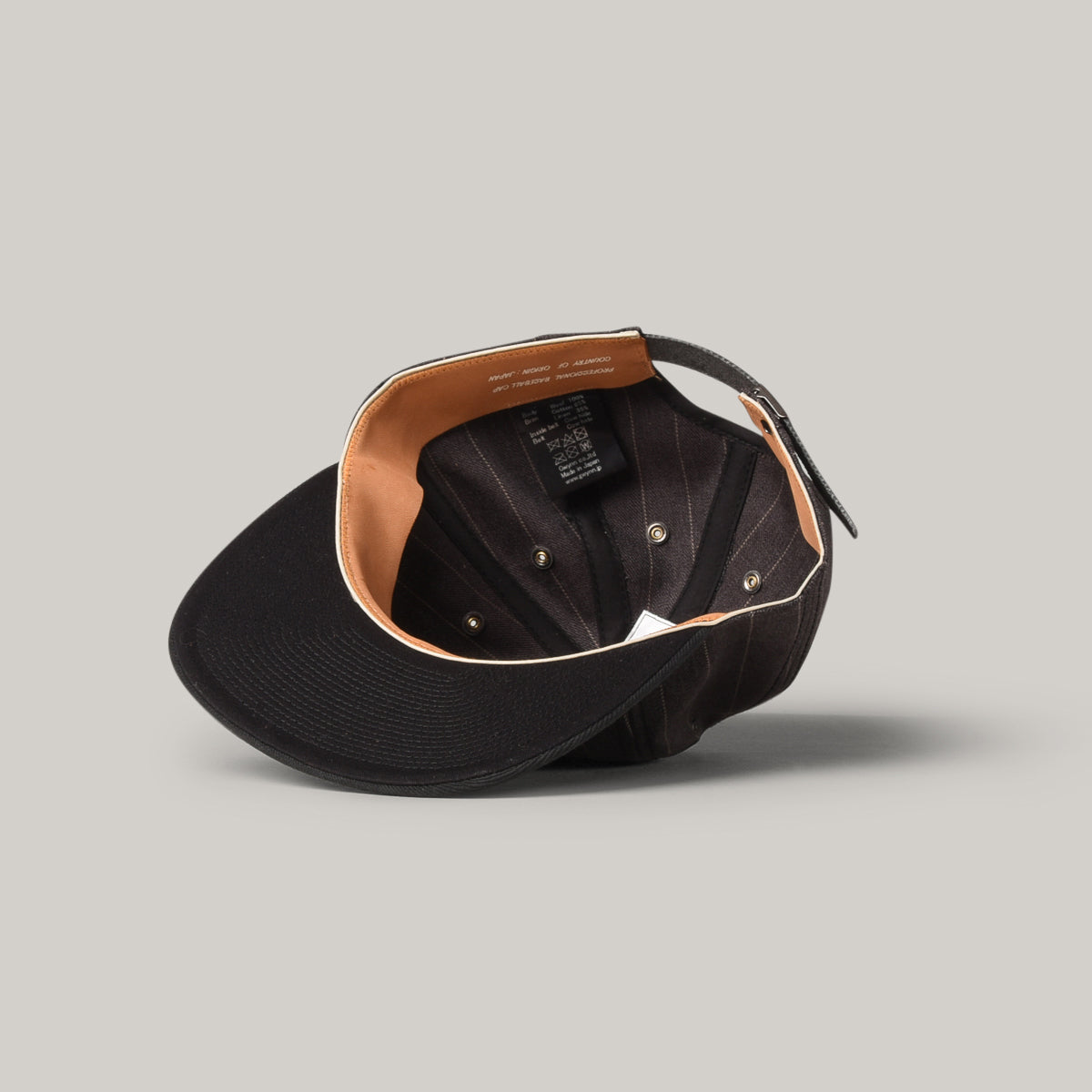 POTEN CLASSIC STRIPE CAP - BLACK
